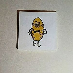 Bread cartoon painting
